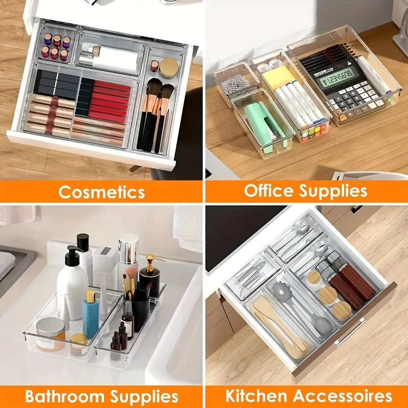 Kit 25 Organizadores Modulares de Gavetas – Organização com Estilo e Praticidade!