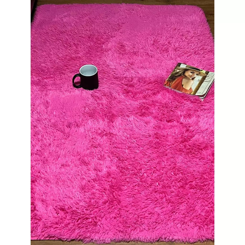 Tapete Sala Quarto Peludo 1,00x1,40 Mt Antiderrapante Ins Mesclado Shaggy