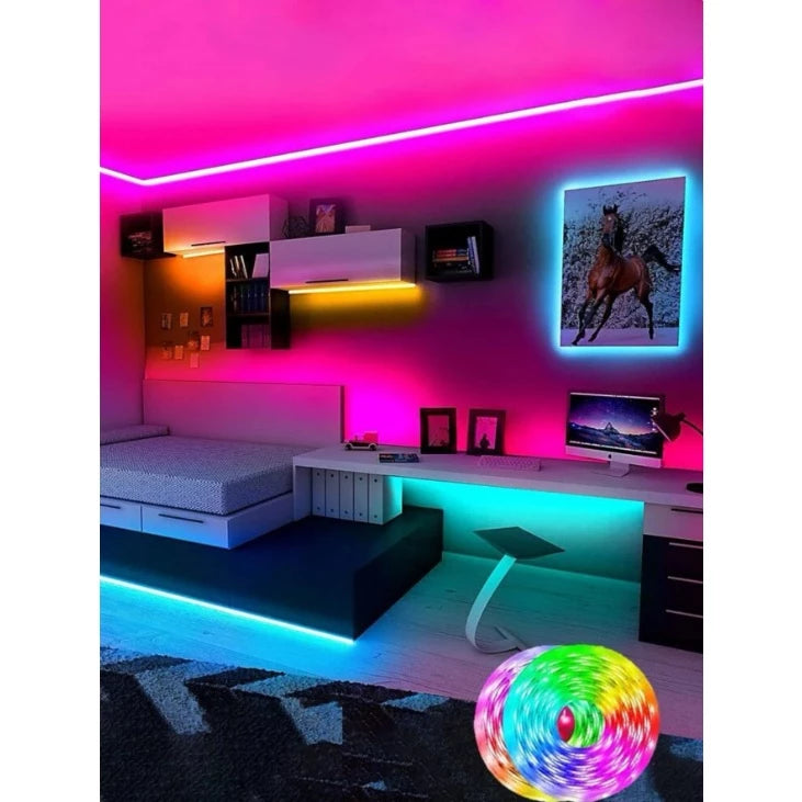 Fita LED Mangueira Neon 5M IP65 Flexível – 8 Cores