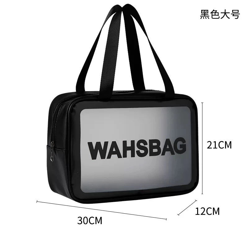 Bolsa Necessaire Organizadora Transparente WashBag Impermeável Multiuso Viagem Envio Rápido