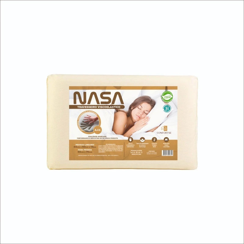 Kit 2 Travesseiros Ortopédicos Nasa-X Viscoelástico – Conforto e Tecnologia para o Seu Sono!